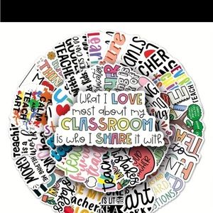 50pcs Teacher's Graffiti Stickers